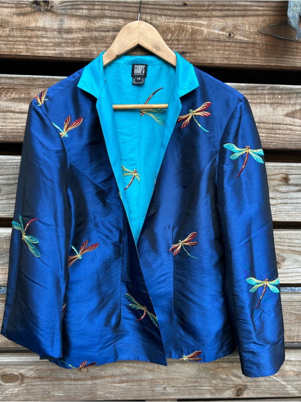 Vintage Grumps Reversible Dragonfly Embroidered Jacket - 14